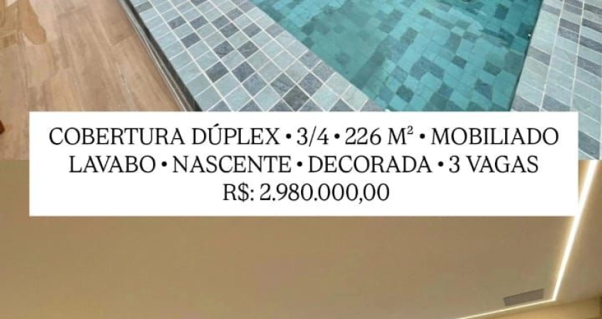 Espetacular Cobertura Dúplex no Alphaville 1 – Salvador 226m² Mobiliada ️