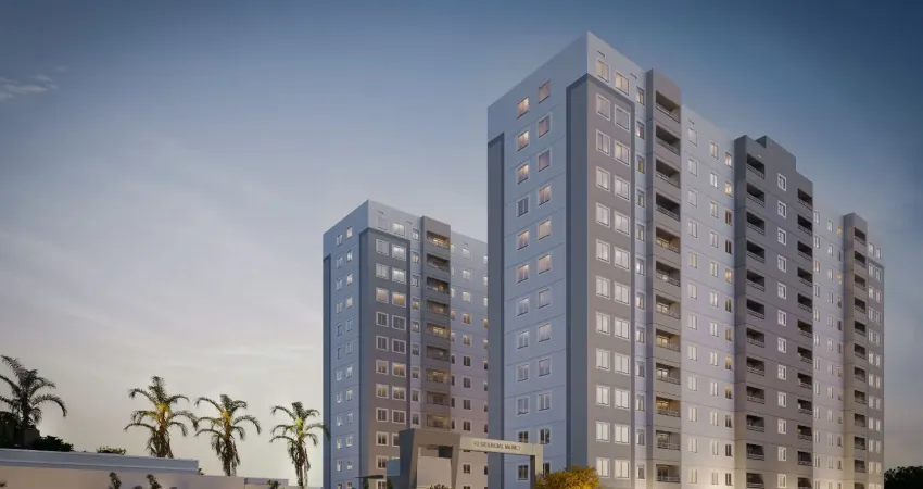 Apartamentos 2 quartos com varanda, opção de suíte, condomínio fechado em frente ao caxias shopping