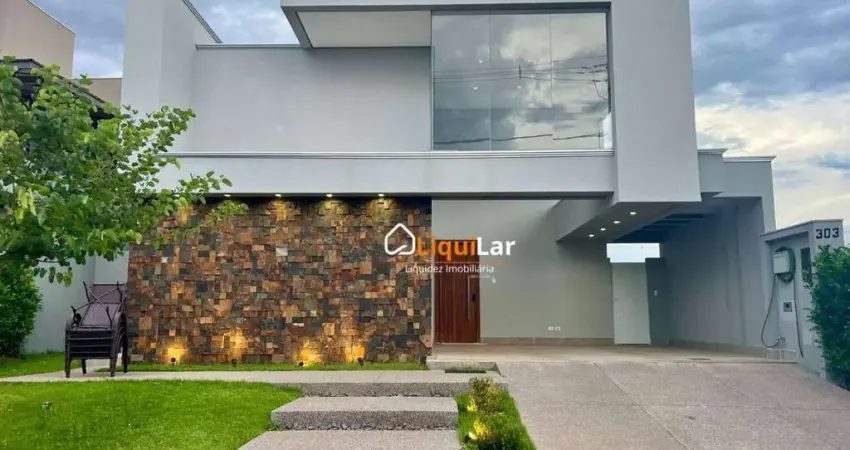 Casa Térrea de Alto Padrão no Alphaville IV com 3 Suítes, Piscina Aquecida e Pé-Direito Duplo