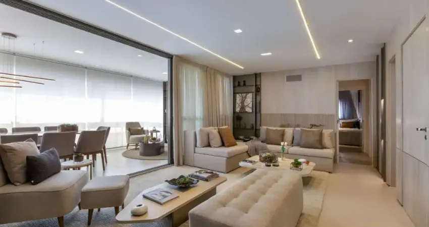 Apartamento pronto de 143 M² no Campo Belo com hall privativo.