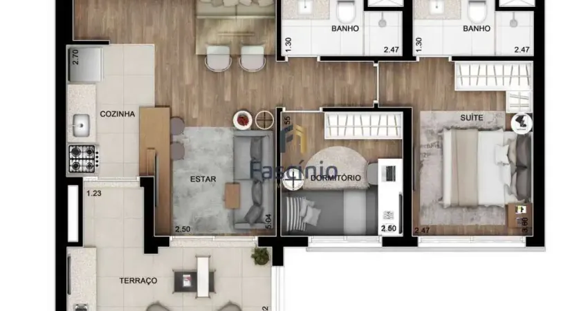 Apartamento com 2 quartos à venda na Avenida dos Imarés, 160, Moema, São Paulo