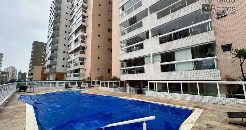 Apartamento com 3 dormitórios à venda, 101 m² por R$ 895. - Canto do Forte - Praia Grande/SP