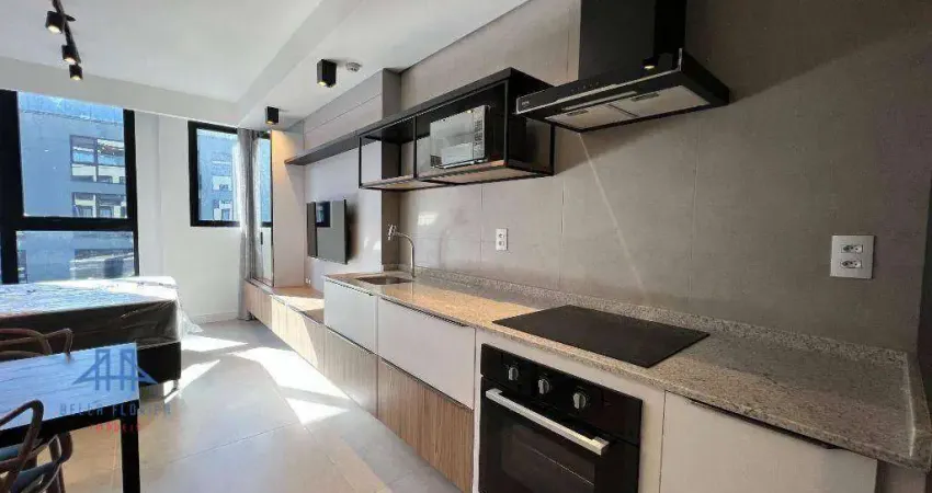 Studio com 1 dormitório para alugar, 31 m² por R$ 4.365,75/mês - Trindade - Florianópolis/SC