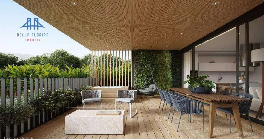 Apartamento garden com 4 dormitórios à venda, 214 m² por r$ 4.940.000 - cacupé - florianópolis/sc