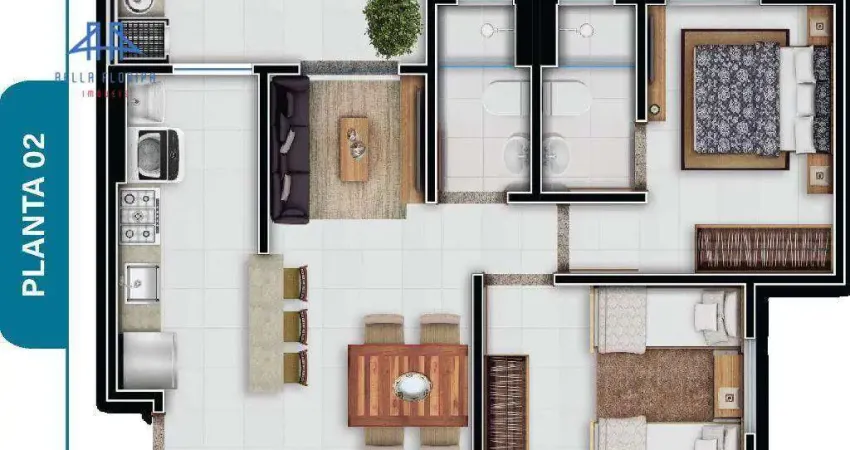 Apartamento com 2 dormitórios à venda, 55 m² por r$ 424.000,00 - vargem do bom jesus - florianópolis/sc