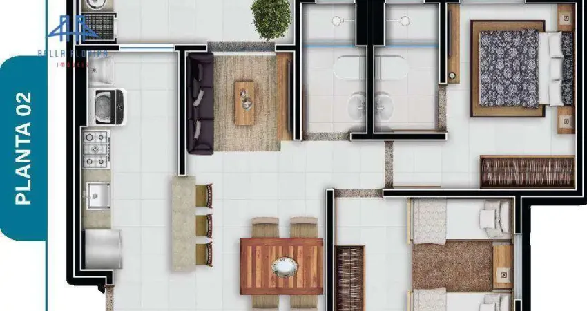 Apartamento com 2 dormitórios à venda, 55 m² por r$ 433.000 - vargem do bom jesus - florianópolis/sc