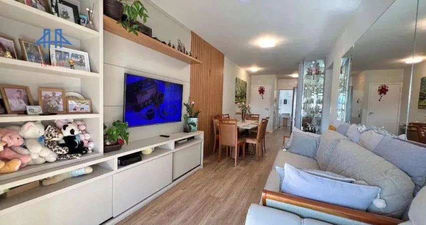 Apartamento mobiliado com 2 dormitórios à venda, 70 m² por r$ 915.000 - itacorubi - florianópolis/sc