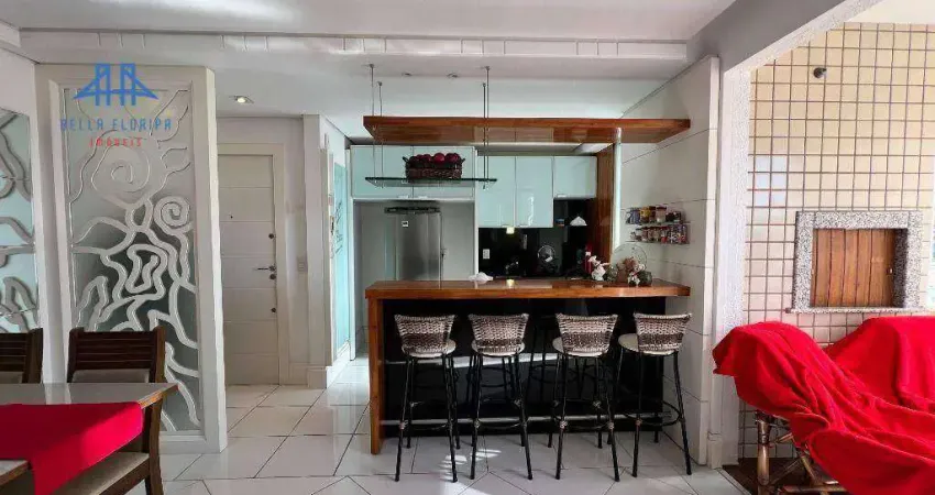 Apartamento com 1 dormitório para alugar, 71 m² por R$ 5.513,78/mês - Trindade - Florianópolis/SC