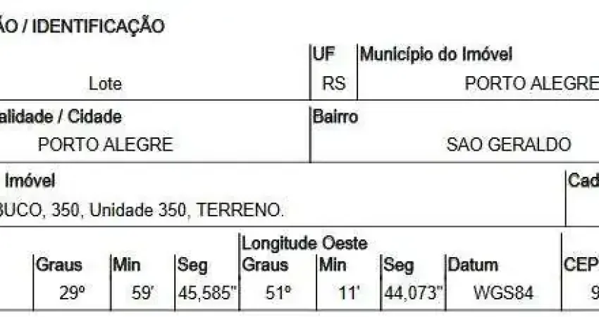 Oportunidade Única em PORTO ALEGRE - RS | Tipo: Terreno | Negociação: Venda Direta Online  | Situação: Imóvel