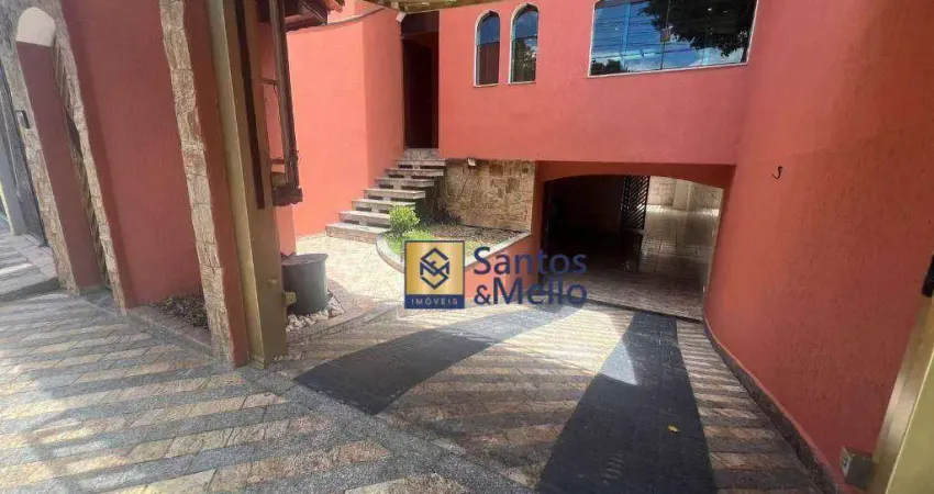 Sobrado com 3 dormitórios, 262 m² - venda por r$ 850.000,00 ou aluguel por r$ 5.120,00/mês - parque marajoara - santo andré/sp