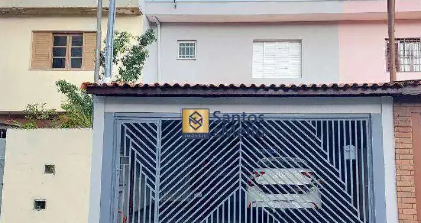 Sobrado com 2 dormitórios para alugar, 130 m² por R$ 3.565,00/mês - Vila Homero Thon - Santo André/SP