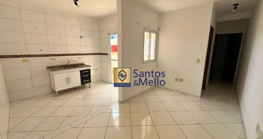 Apartamento com 2 dormitórios para alugar, 50 m² por r$ 1.816,23/mês - jardim santo alberto - santo andré/sp