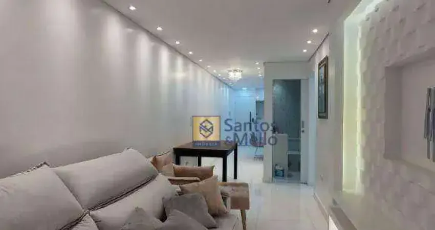 Apartamento com 2 dormitórios, 75 m² - venda por r$ 390.000,00 ou aluguel por r$ 2.890,59 - cidade são jorge - santo andré/sp