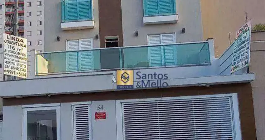 Apartamento com 2 dormitórios à venda, 58 m² por R$ 350.000,00 - Vila Homero Thon - Santo André/SP