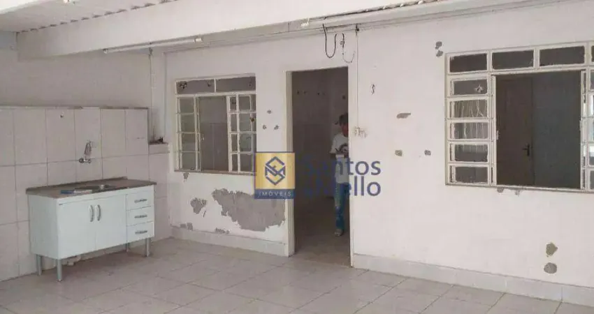 Casa com 1 dormitório para alugar, 60 m² por R$ 1.300,01/mês - Vila Alto de Santo André - Santo André/SP
