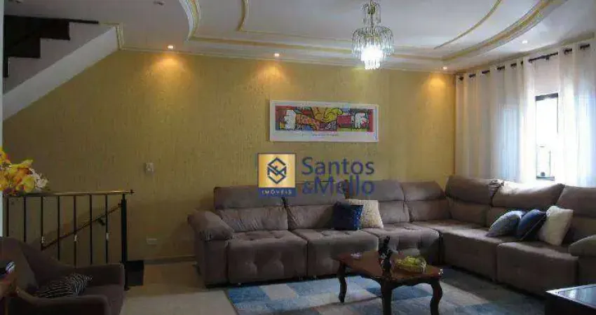 Sobrado com 3 dormitórios, 248 m² - venda por r$ 1.100.000,00 ou aluguel por r$ 6.150,00/mês - jardim utinga - santo andré/sp