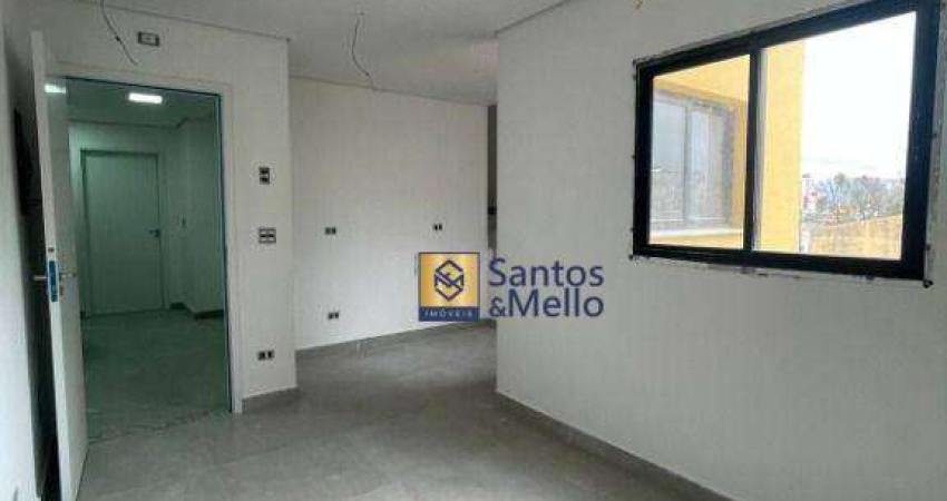 Cobertura com 2 dormitórios para alugar, 92 m² por R$ 2.800,00/mês - Vila São Pedro - Santo André/SP