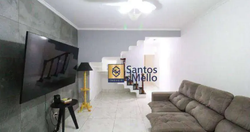 Sobrado com 3 dormitórios, 163 m² - venda por R$ 750.000 ou aluguel por R$ 4.600/mês - Parque Oratório - Santo André/SP
