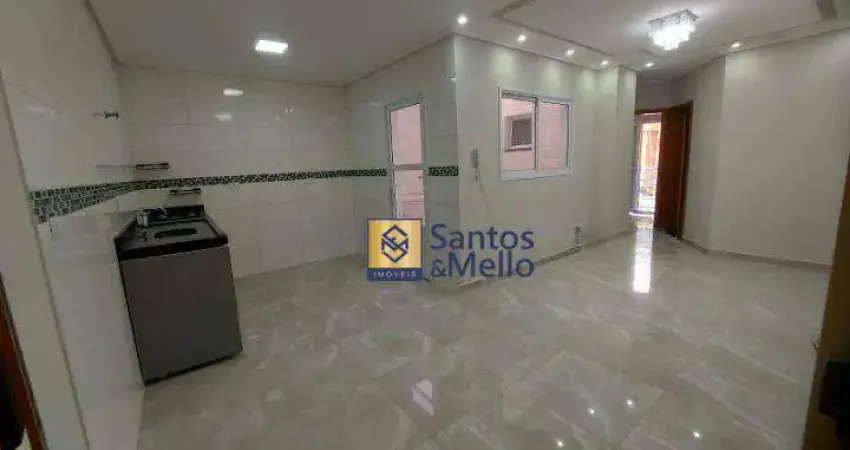 Apartamento com 2 dormitórios para alugar, 50 m² por r$ 1.840,00/mês - vila curuçá - santo andré/sp