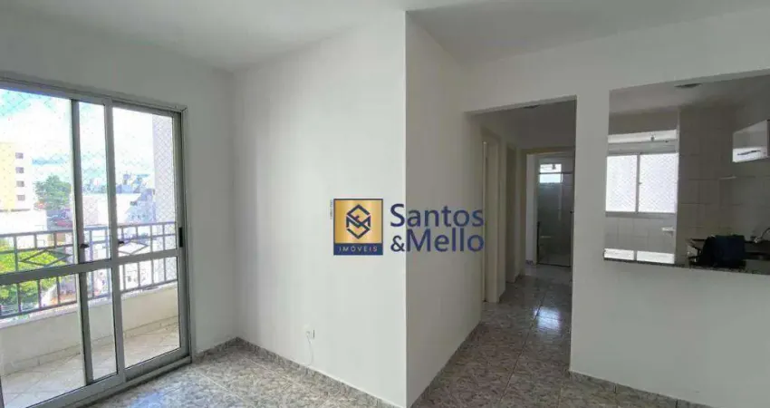 Apartamento com 2 dormitórios, 60 m² - venda por r$ 350.000 ou aluguel por r$ 2.500/mês - vila valparaíso - santo andré/sp