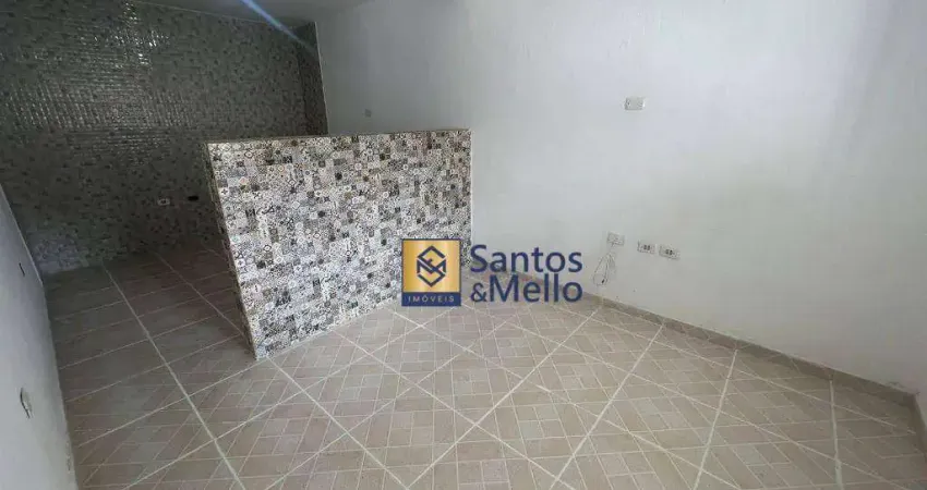 Casa com 1 dormitório para alugar, 45 m² por r$ 1.219,00/mês - jardim cristiane - santo andré/sp