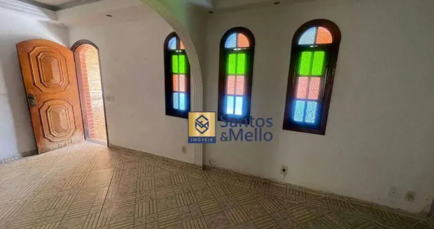 Casa com 2 dormitórios para alugar, 250 m² por r$ 1.950,00/mês - jardim ipanema - santo andré/sp