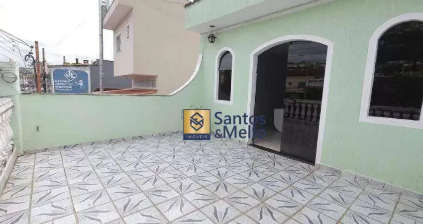 Sobrado com 3 dormitórios, 225 m² - venda por r$ 850.000,00 ou aluguel por r$ 3.953,41/mês - parque novo oratório - santo andré/sp