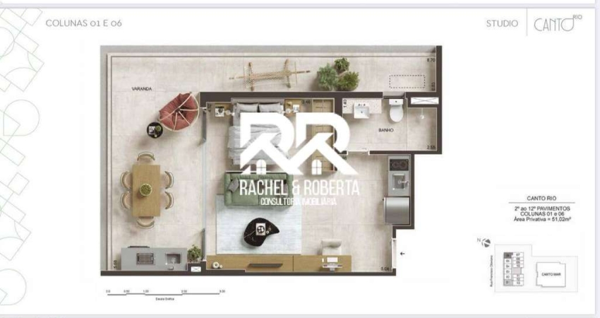 Apartamento com 1 quarto à venda em Copacabana, Rio de Janeiro 