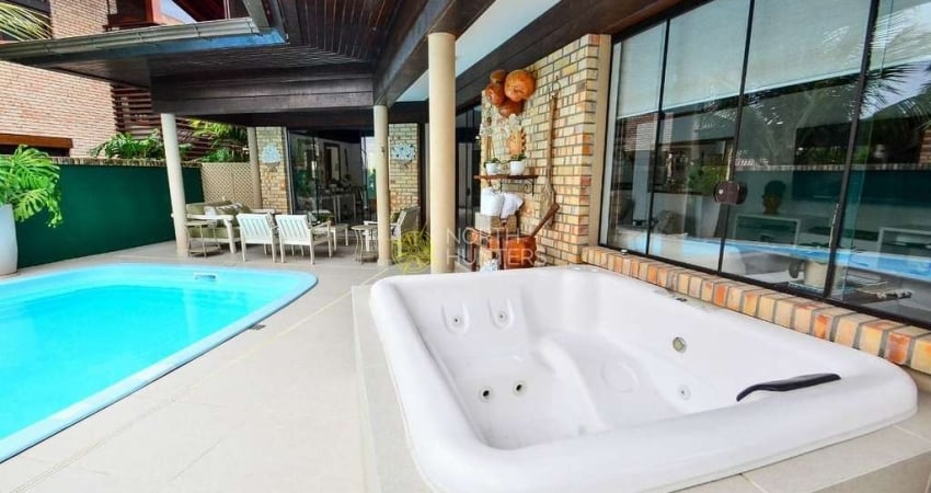 Casa com 7 dormitórios, piscina e ofurô para alugar, por R$ 7.100/dia - Jurerê Internacional - Flor
