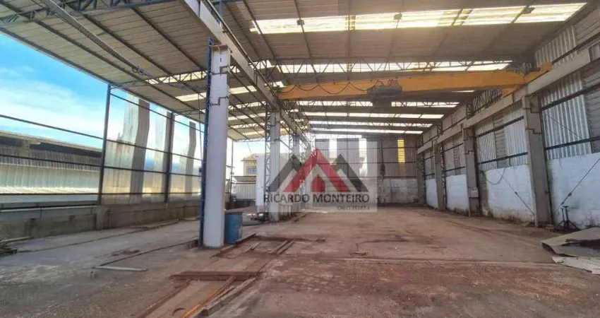 Galpão com ponte rolante, 1501 m² - venda por r$ 2.200.000 ou aluguel por r$ 17.000/mês - cidade nova - pindamonhangaba/sp