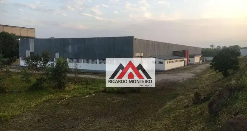 Galpão industrial para alugar, 2300 m² por r$ 35.000/mês - santa luzia - caçapava/sp