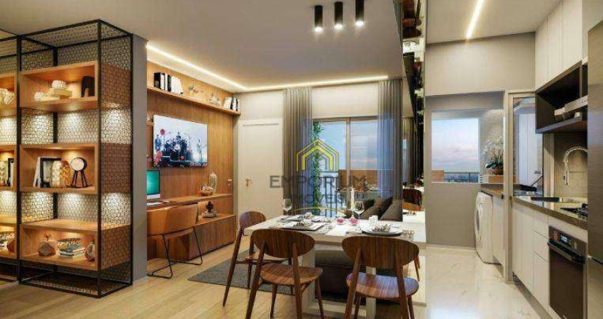 Apartamento novo nunca habitado com 1 dormitório à venda, 43 m² por R$ 380.000 - Vila Rosália - Guarulhos/SP