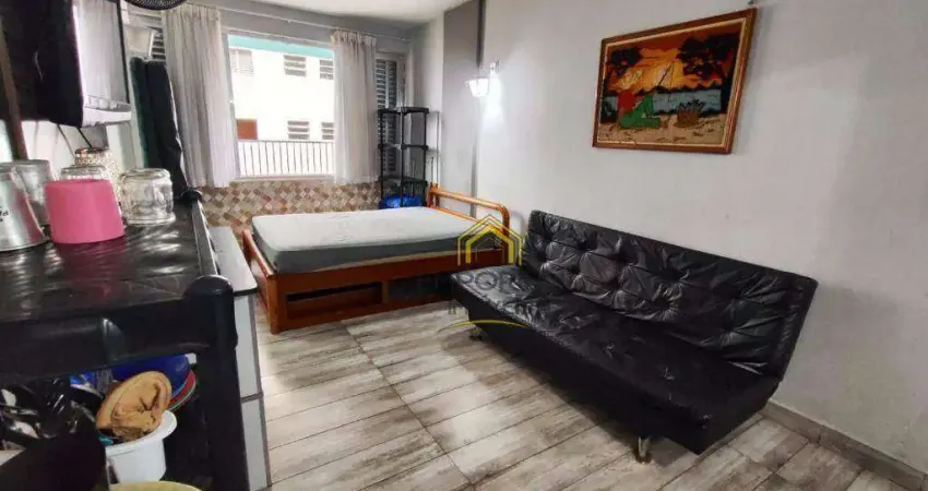Kitnet com 1 dormitório à venda, 27 m² por r$ 239.000 - vila guilhermina - praia grande/sp
