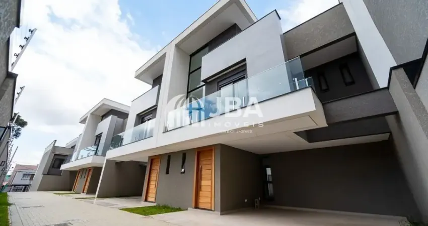 Sobrados triplex com 3 suítes e terraço no bacacheri pronto para morar.