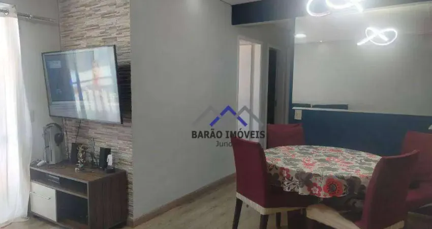 Apartamento com 3 dormitórios à venda, 72 m² por R$ 540.000,00 - Jardim Guarani - Jundiaí/SP