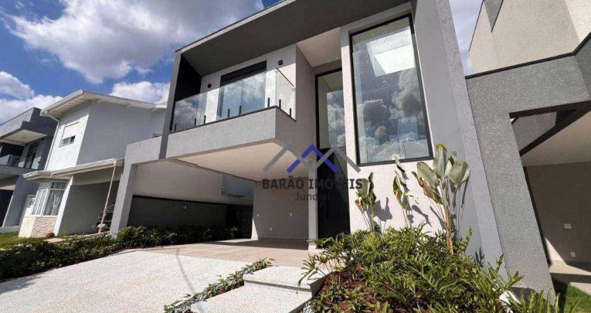 CASA NOVA COM 4 DORMITÓRIOS, SENDO 3 SUÍTES INDEPENDETES - CONDOMÍNIO EM JUNDIAÍ/SP.
