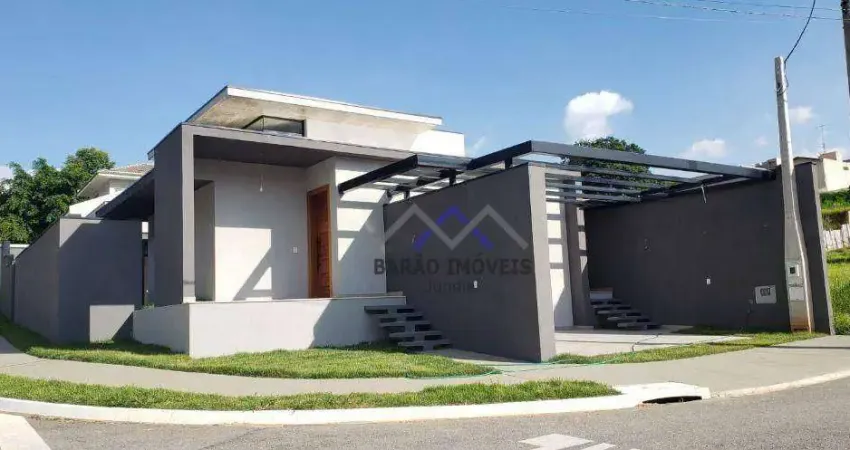 Casa Térrea de Esquina c/ 3 suítes no Condomínio Villa Verde, Jundiaí - SP.