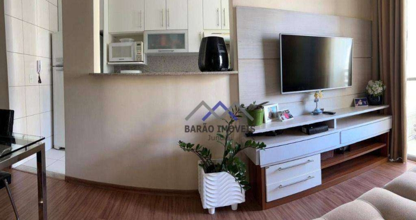Apartamento com 3 dormitórios à venda, 72 m² por R$ 585.000,00 - Vila Della Piazza - Jundiaí/SP