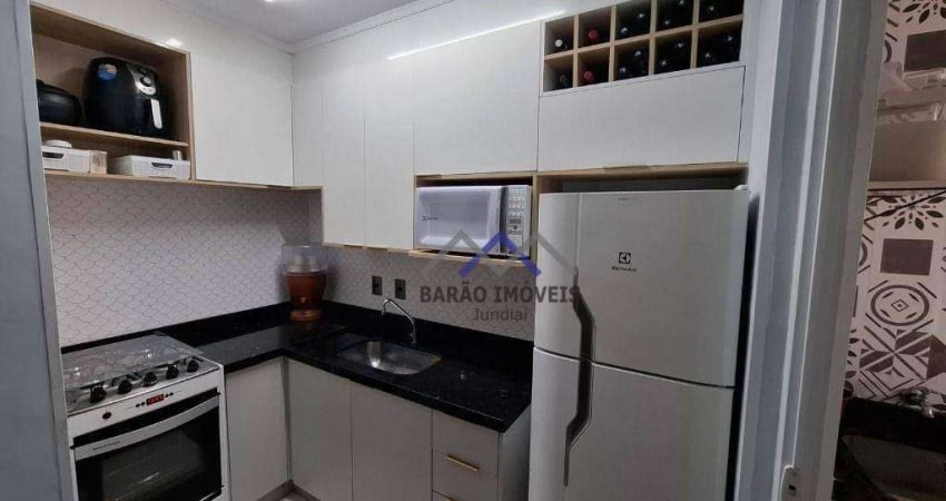 Apartamento com 2 dormitórios à venda, 55 m² por R$ 375.000 - Parque Cidade Jardim II - Jundiaí/SP.