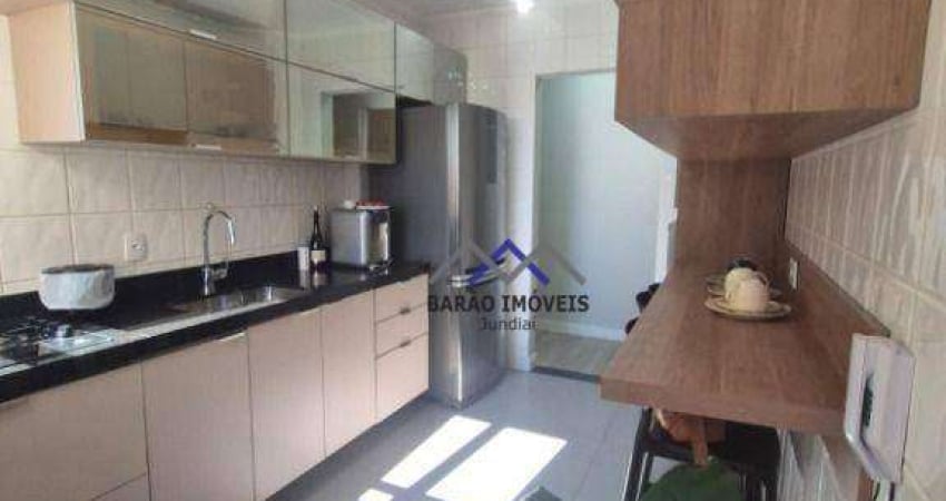 Apartamento com 2 dormitórios à venda, 75 m² por R$ 540.000,00 - Parque Residencial Eloy Chaves - Jundiaí/SP