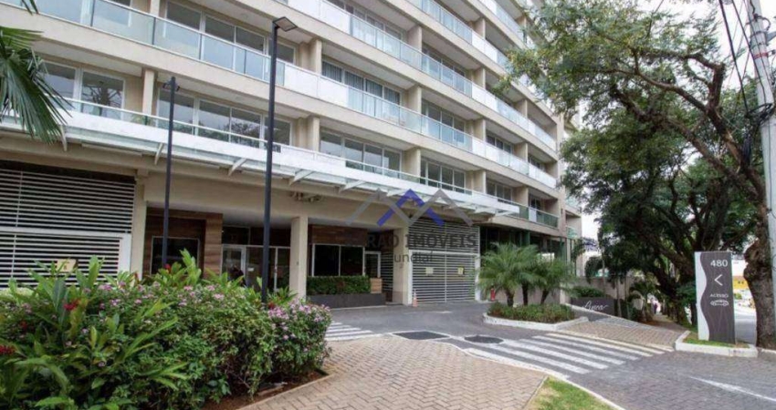 Flat com 1 dormitório, 44 m² - venda por R$ 450.000,00 ou aluguel por R$ 3.600,00/mês - Centro - Jundiaí/SP