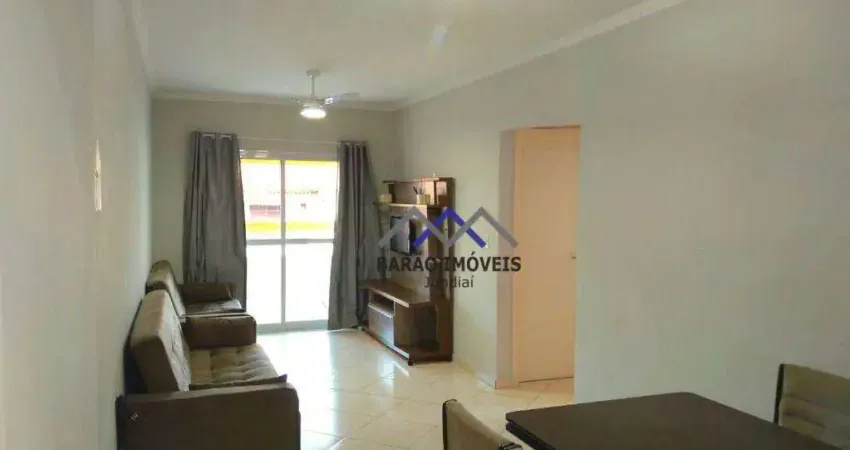 Apartamento mobiliado com 2 quartos (sendo 01 suíte) à venda, 80 m² por r$ 500.000 - tupi - praia grande/sp