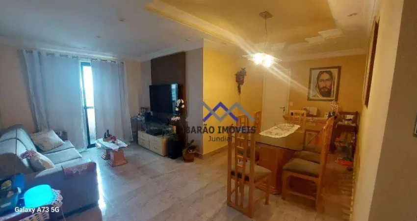 Apartamento com 3 dormitórios à venda, 100 m² por r$ 730.000,00 - parque residencial eloy chaves - jundiaí/sp