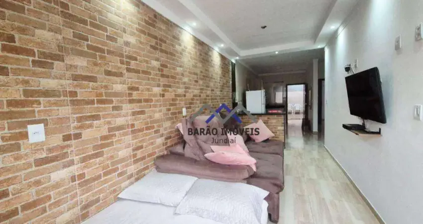 Casa térrea com 2 dormitórios à venda, 100 m² p- jardim marambaia ii - jundiaí/sp