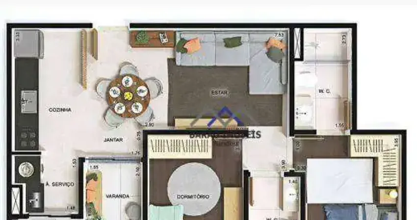 Apartamento com 2 dormitórios à venda, 68 m² por r$ 575.000,00 - jardim do lago - jundiaí/sp