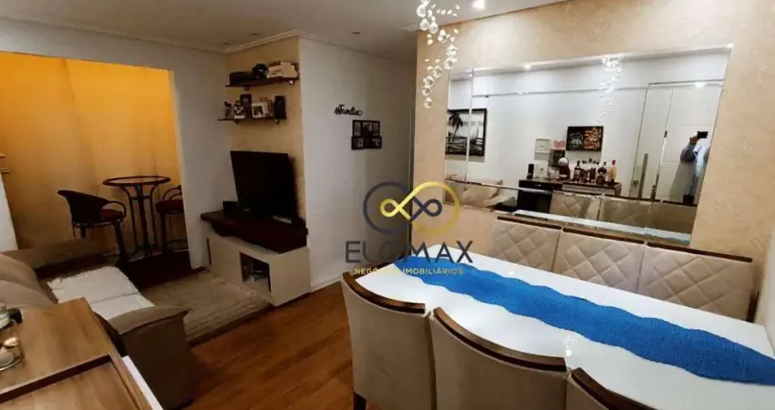 Apartamento com 2 dormitórios à venda, 50 m² por r$ 345.000,00 - cocaia - guarulhos/sp