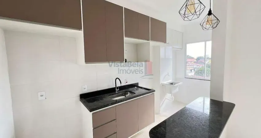 Apartamento novo para locação com 02 quartos sendo 01 suíte e sacada com churrasqueira