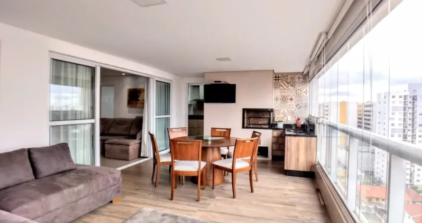 Lindo apartamento com 3 suítes, varanda goumrt com currasqueira a carvão - vereda tatuapé- sp