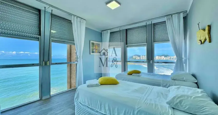 Apartamento Frente Mar na Pitangueiras no Guarujá | Mobiliado