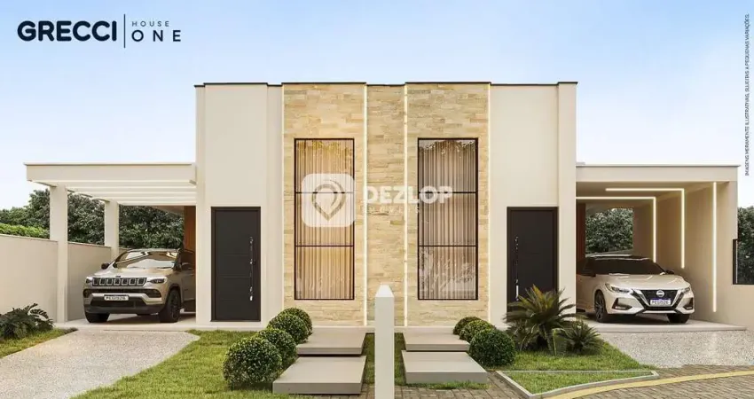 Casa geminada á venda no bairro santa catarina em biguaçu | 3 quartos com 1 suít